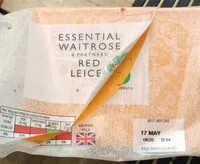 Mängden socker i Red leicester