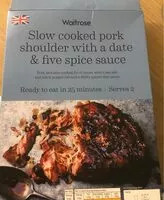 Mängden socker i Waitrose Slow Cooked Pork Shoulder - Date and spice sauce
