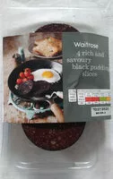 Mängden socker i Black pudding slices