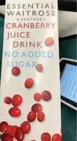 Mängden socker i Cranberry juice drink