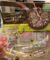 Mängden socker i Wholesome brown rice & green vegetable stirfry
