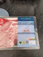 Mängden socker i unsmoked British back bacon rashers