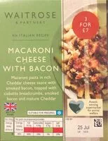 Mängden socker i macaroni cheese with bacon