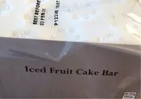 Mängden socker i Iced Fruit Cake Bar