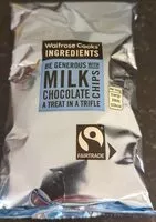 Mängden socker i Waitrose Cooks' Milk Chocolate Chips