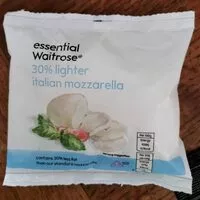 Mängden socker i 30% lighter Italian mozzarella