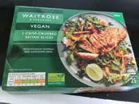 Mängden socker i 2 crisp crumbed seitan slices