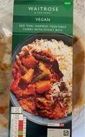 Mängden socker i Vegan Red Thai Inspired Vegetable Curry With Sticky Rice