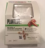 Mängden socker i Falafel & Crushed Chickpea tortilla wrap