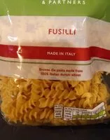 Mängden socker i Fusilli pasta