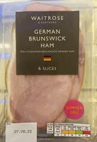 Mängden socker i German Brunswick Ham
