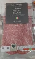 Mängden socker i Salami milano