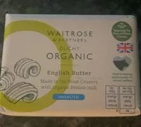 Mängden socker i Organic butter