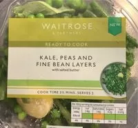 Mängden socker i Kale, peas and fine bean layers