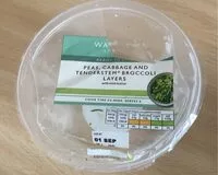 Mängden socker i Peas cabbage and tenderstem broccoli layers