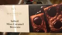 Mängden socker i Salted miso caramel brownie