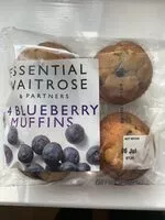 Mängden socker i 4 Blueberry Muffins