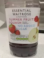 Mängden socker i Summer fruits squash