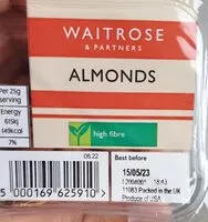 Mängden socker i Almonds