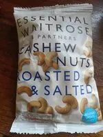 Mängden socker i cashew nuts roasted and salted