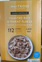 Mängden socker i Toasted Rice & Wheat Flakes