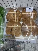 Mängden socker i 4 hot crissed buns