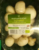 Mängden socker i Organic white cup mushrooms