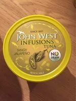 Mängden socker i John west infusions tuna tangy jalapeno