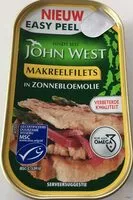 Mängden socker i Makreelsfilet in zonnebloemolie