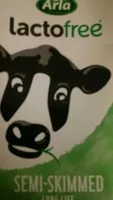 Mängden socker i Lactofree semi skimmed milk