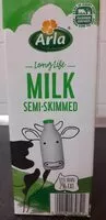 Mängden socker i Arla Uht Milk Semi Skimmed