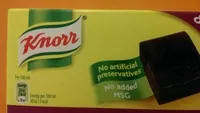 Socker och näringsämnen i Knorr uk