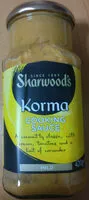 Mängden socker i Sauce Korma 420G Sharwoods