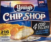 Mängden socker i Young's Chip Shop 4 Cod Fillets