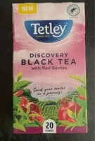 Mängden socker i Discovery black tea with red berries