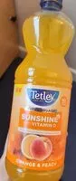 Mängden socker i Tetley Sunshine with vitamin D - orange and peach