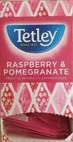Mängden socker i Tetley raspberry and pomegranate tea