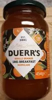 Mängden socker i Duerrs Seville orange marmalade