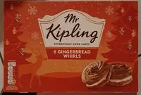 Mängden socker i 6 gingerbread whirls