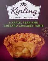 Mängden socker i Mr killing apple pear & custard tarts