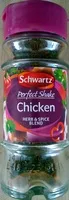 Mängden socker i Schwartz Perfect Shake Chicken Herb and Spice Blend