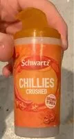 Mängden socker i Chillies crushed