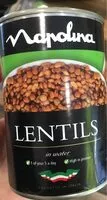 Mängden socker i Lentils in water