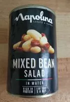 Mängden socker i Mixed Bean Salad in water