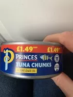 Mängden socker i Tuna chunks in sunflower oil