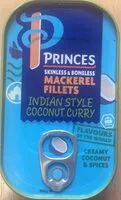 Mängden socker i Mackerel Fillets Indian Style Coconut Curry