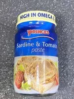 Mängden socker i Sardine and tomato paste