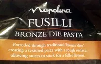 Mängden socker i Fusilli Bronze pasta