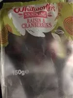 Mängden socker i Raisins and cranberries