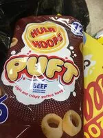 Mängden socker i Hula Hoops Puft Beef Flavour Wheat & Potato Rings 6 x